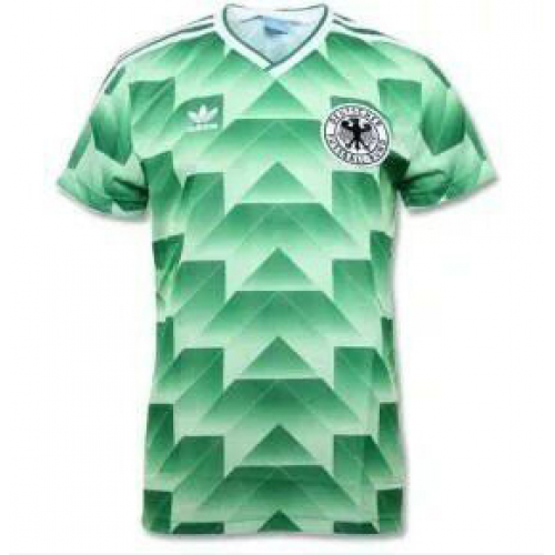 1990 West Germany Retro Away Green Soccer Shirt